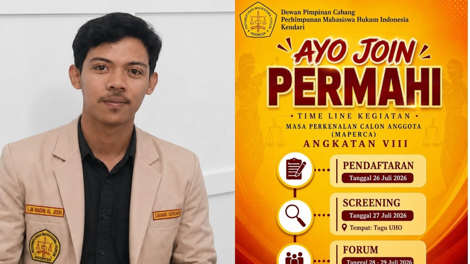 MAPERCA VIII Resmi Dibuka, PERMAHI Kendari Cetak Kader Hukum Kritis dan Progresif img 20260724 wa0039(1)